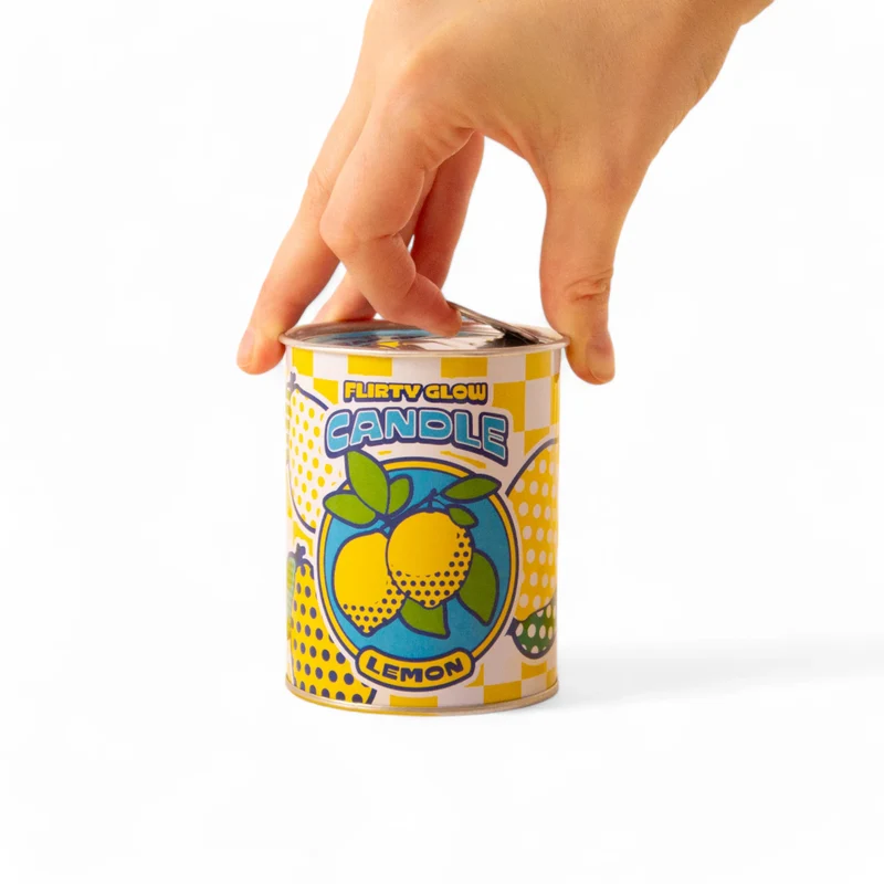 Seletti Candela Flirty Glow al Limone in Latta 30 Ore