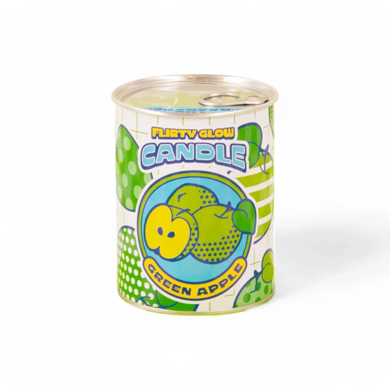 Seletti Candela Flirty Glow Mela Verde in Latta 30 Ore