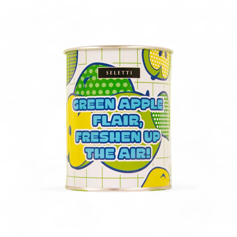 Seletti Candela Flirty Glow Mela Verde in Latta 30 Ore