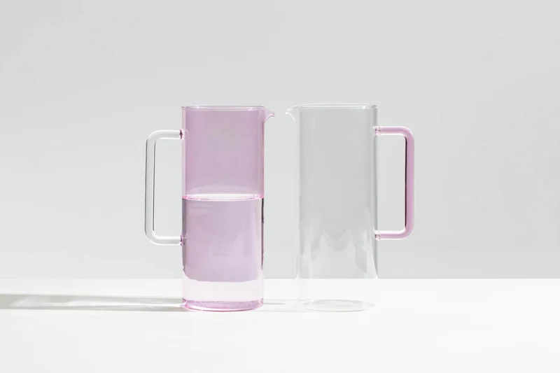 Ichendorf Milano Tube Brocca con Manico Giallo in Vetro Borosilicato