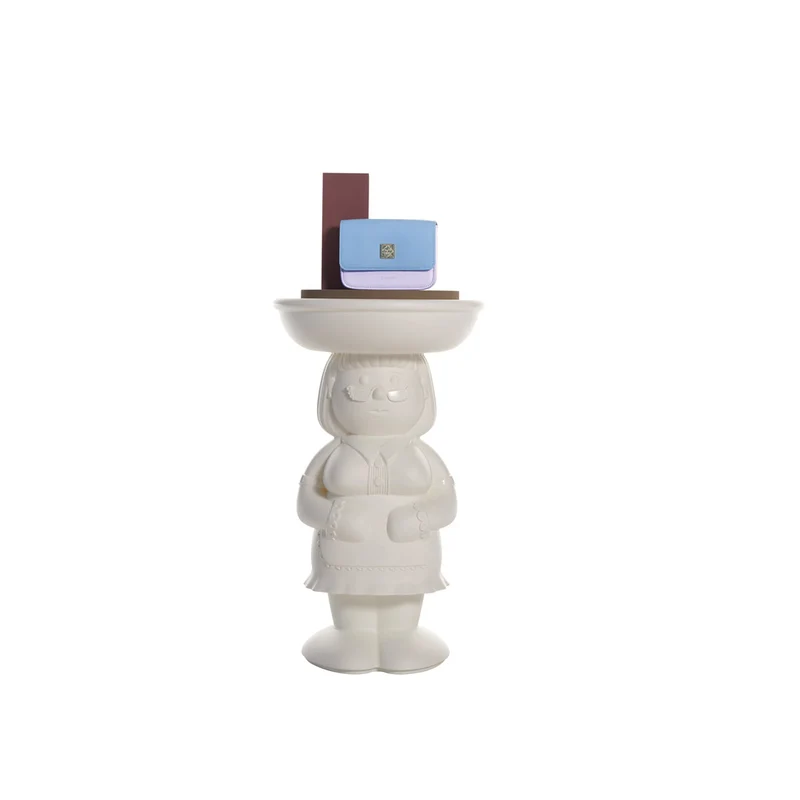 Slide Tavolino Amanda H60 cm Milky White