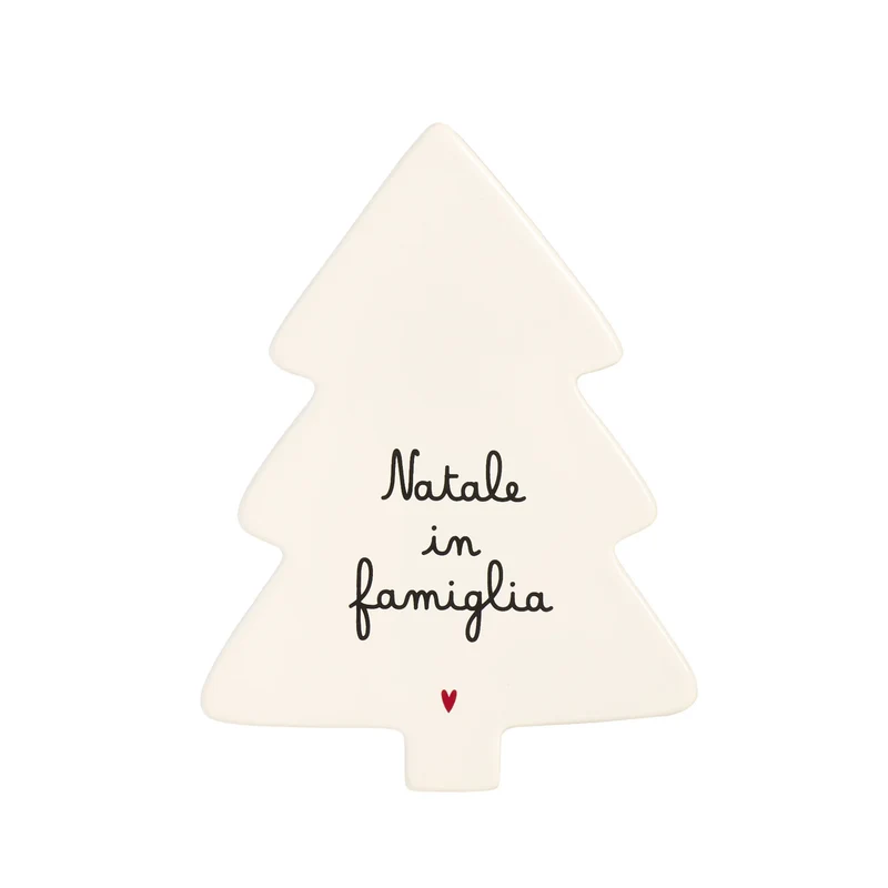 Simple Day Sottopentola Natalizio Albero Natale in Famiglia 21x15 cm