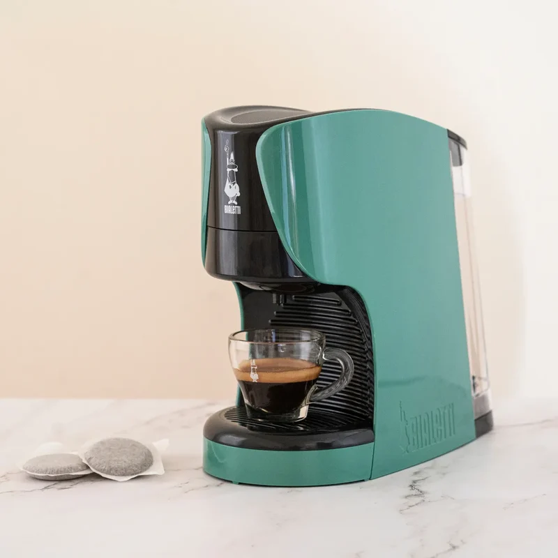 Bialetti Bundle Macchina Caffè Espresso Dama con 30 Cialde Omaggio Verde