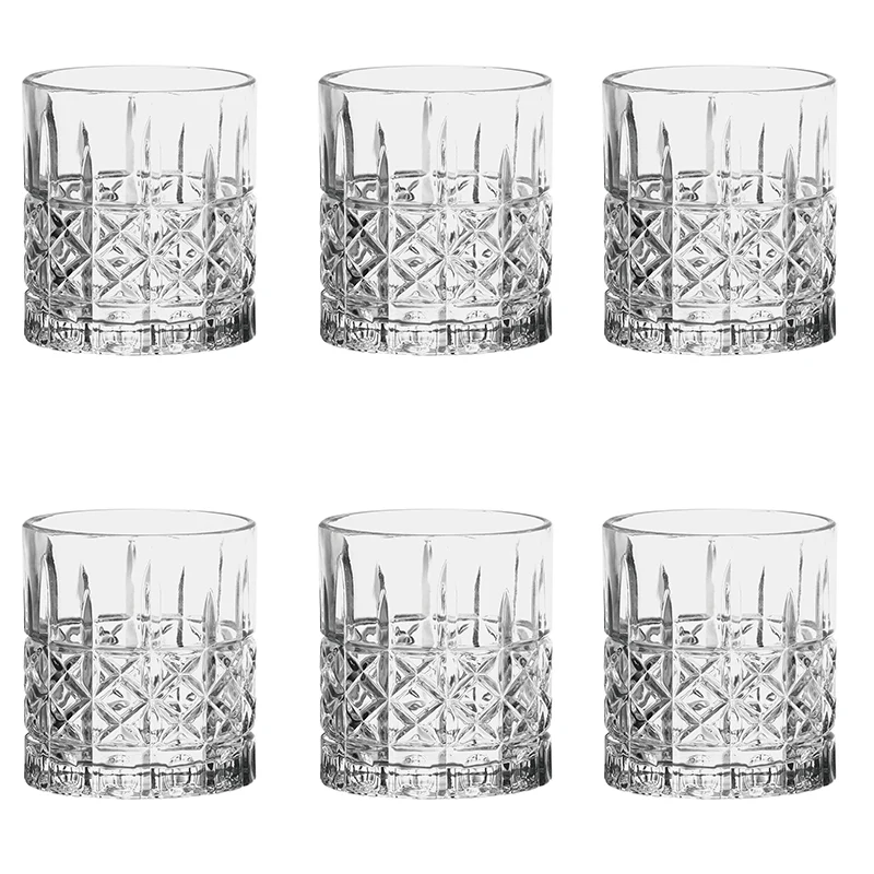Tognana set 6 Bicchieri Tumbler Ottoman Trasparente 335 ml