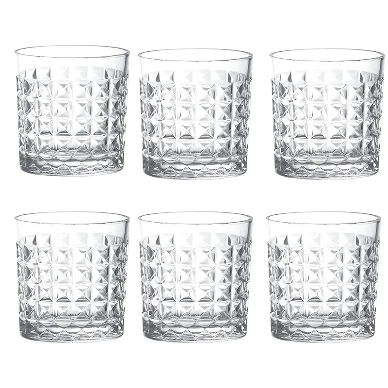 Tognana set 6 Bicchieri Tumbler Artica Trasparente 335 ml