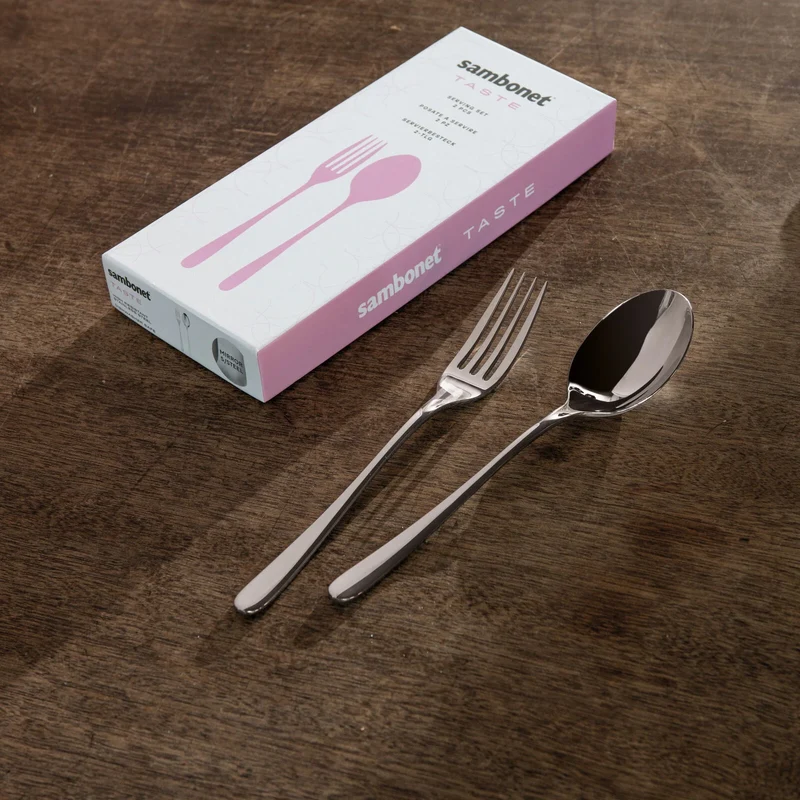 Sambonet Set 2 Posate Servire Taste in Acciaio Inox