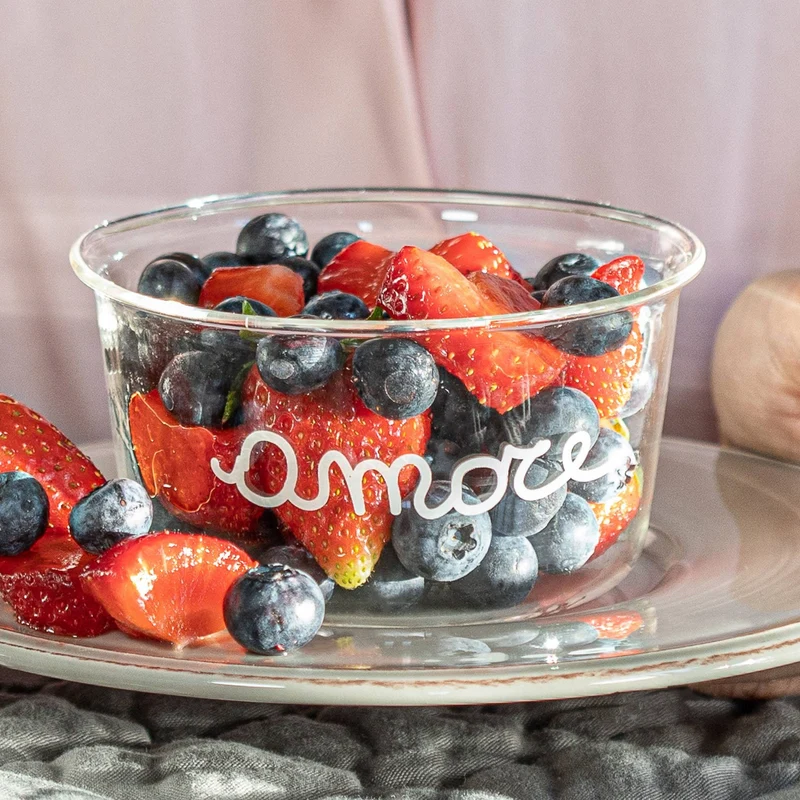 Simple Day Set 2 Coppette in Vetro Amore
