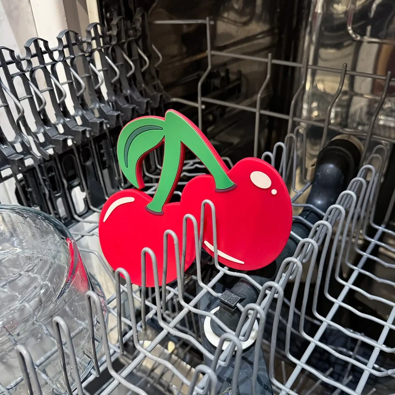 Fisura Poggia Mestolo Cherry in Silicone Alimentare