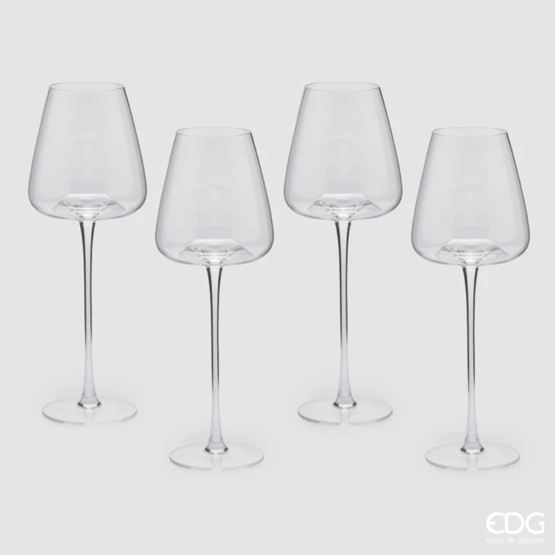EDG Enzo De Gasperi Set 4 Calici Grace in Vetro 550 ml