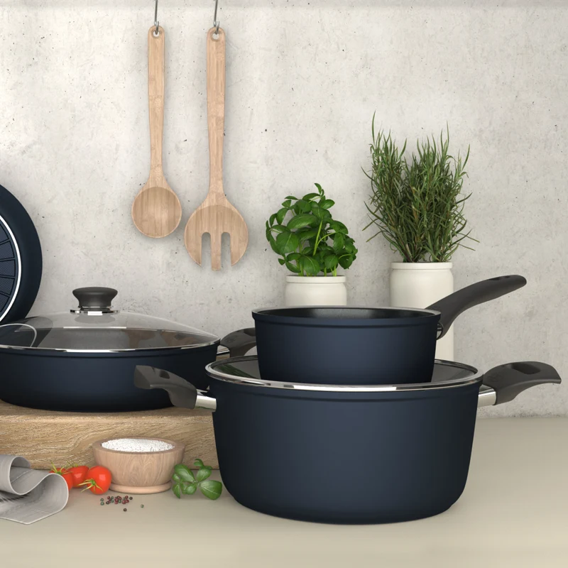 Ballarini Casseruola 2 Manici Cervia D24 cm in Alluminio Antiaderente Keragloss