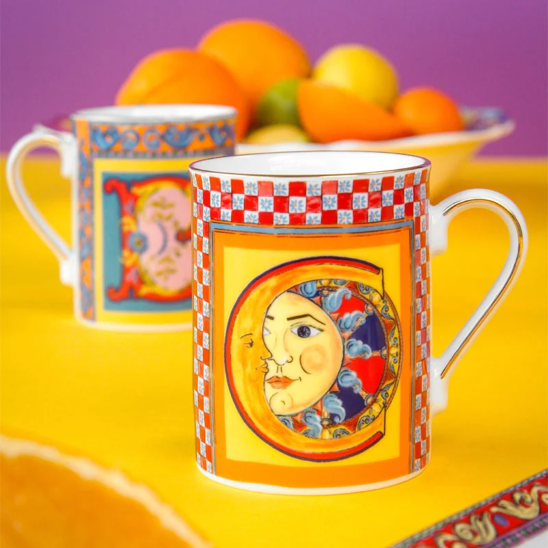 Baci Milano Mug in Porcellana Ortigia Lettera B