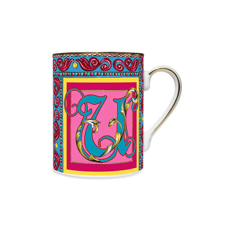Baci Milano Mug in Porcellana Ortigia Lettera U