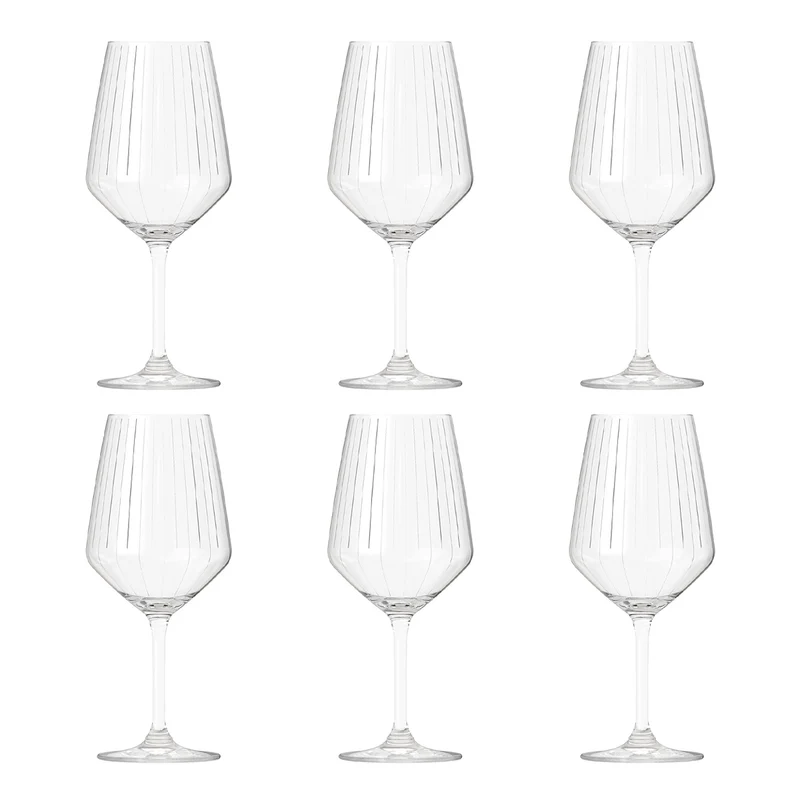 Tognana Set 6 Calici Aura Trasparente 500 ml