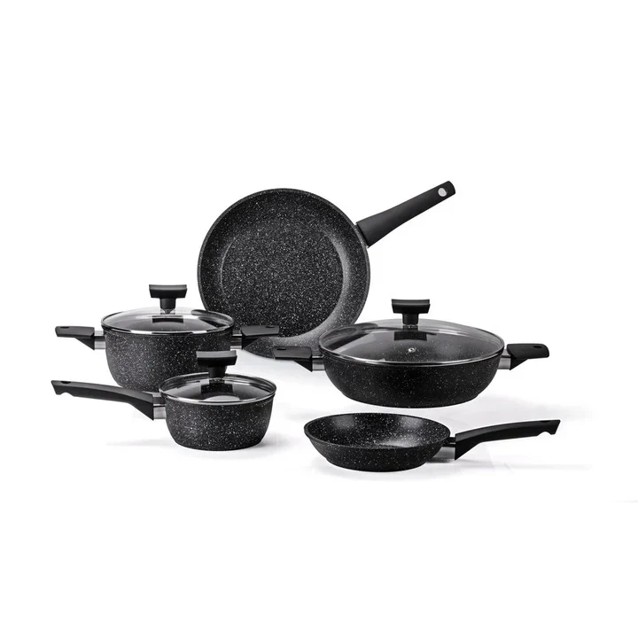Moneta Batteria di Pentole Magnolia 8 pezzi Stone Black