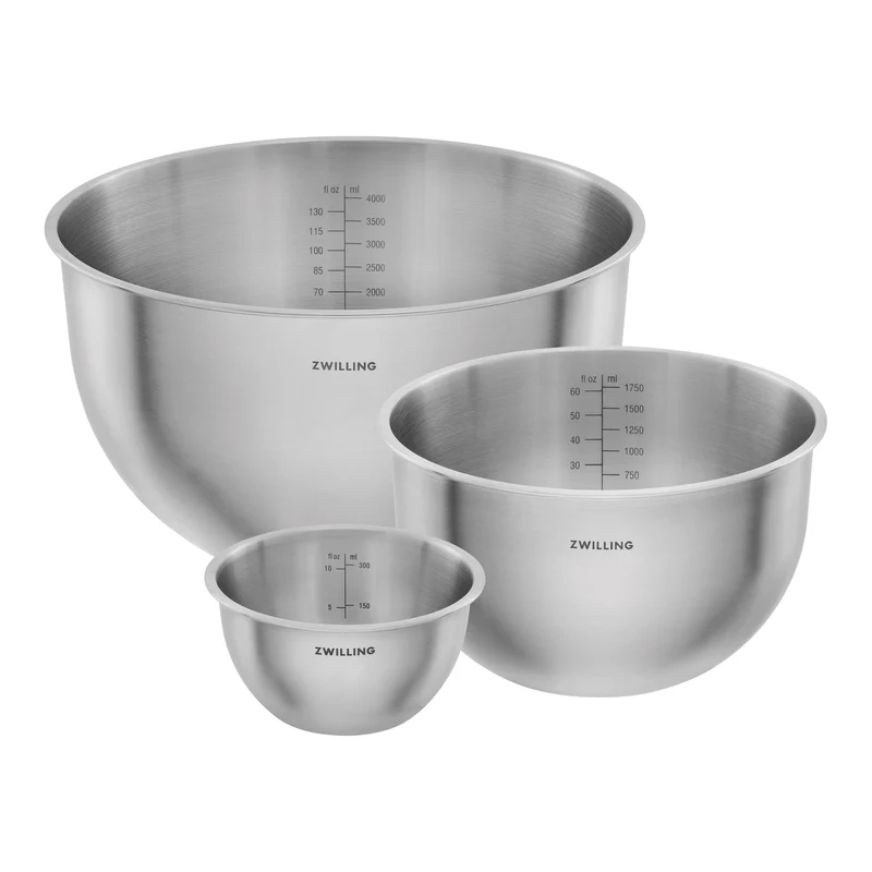 Zwilling Set 3 Ciotole Fresh&Save S M e L in Acciaio Inox