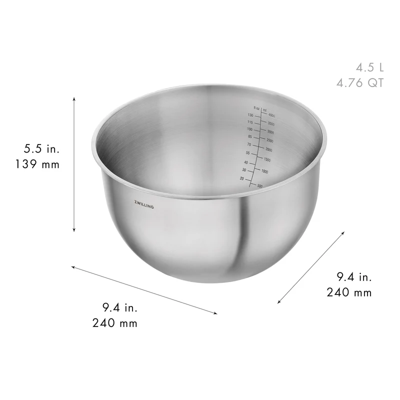 Zwilling Set 3 Ciotole Fresh&Save S M e L in Acciaio Inox