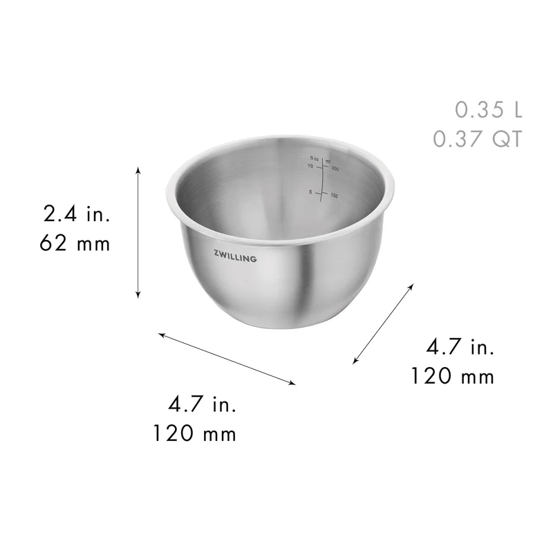 Zwilling Set 3 Ciotole Fresh&Save S M e L in Acciaio Inox
