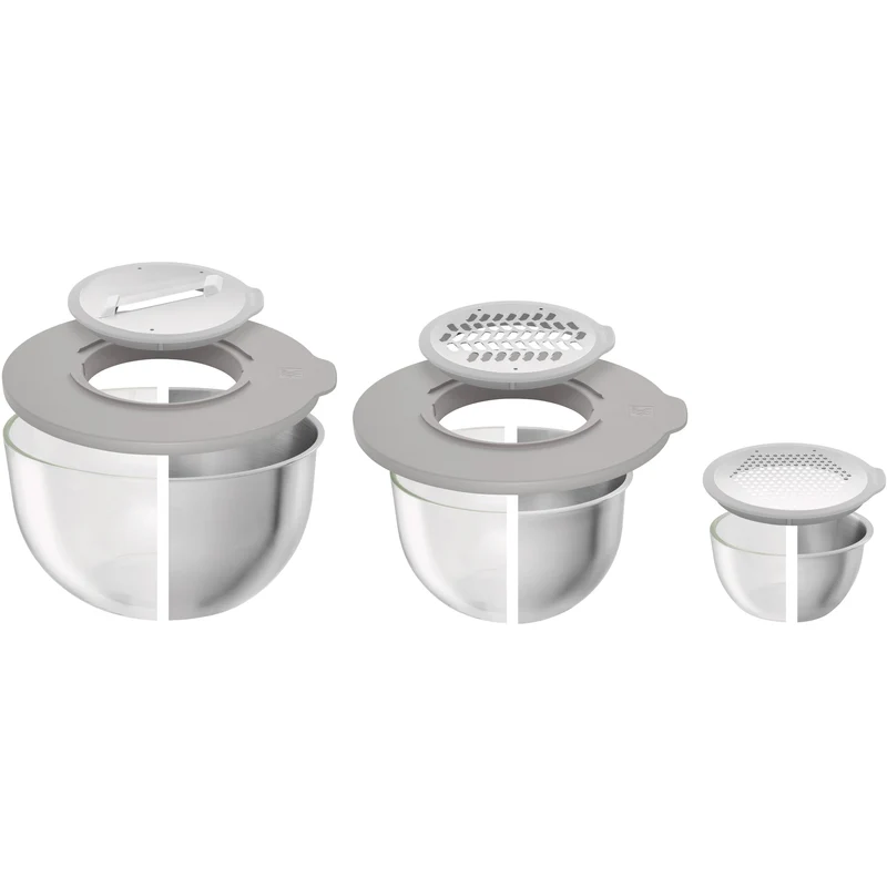 Zwilling Set 5 Accessori Ciotole Fresh&Save Grigio