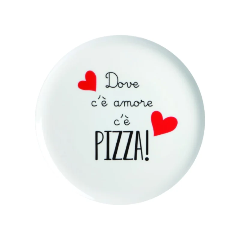 Love Tiffani Piatto Pizza D31 cm Dove C'è Amore C'è Pizza