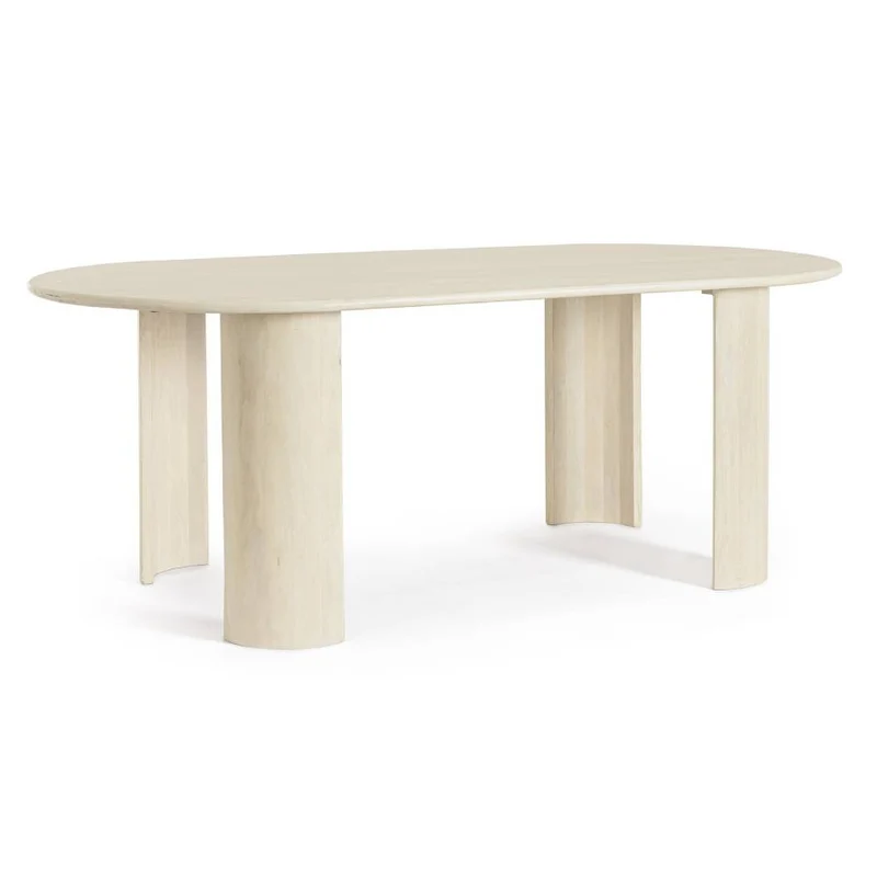 Andrea Bizzotto Tavolo Orlando Ovale 210 x 100 cm Naturale