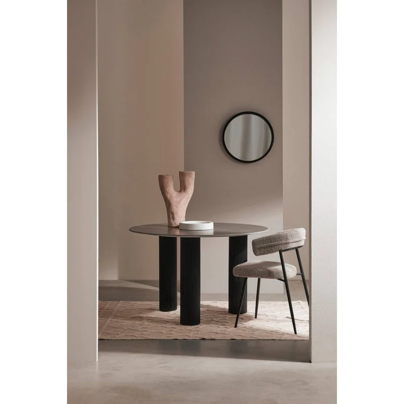 Andrea Bizzotto Tavolo Bamira D120 cm Nero