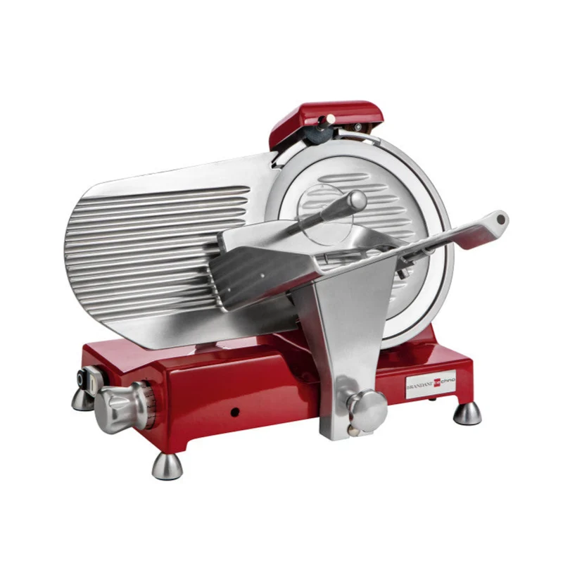 Brandani Affettatrice Tecno con Affilalama in Acciaio Inox Rosso
