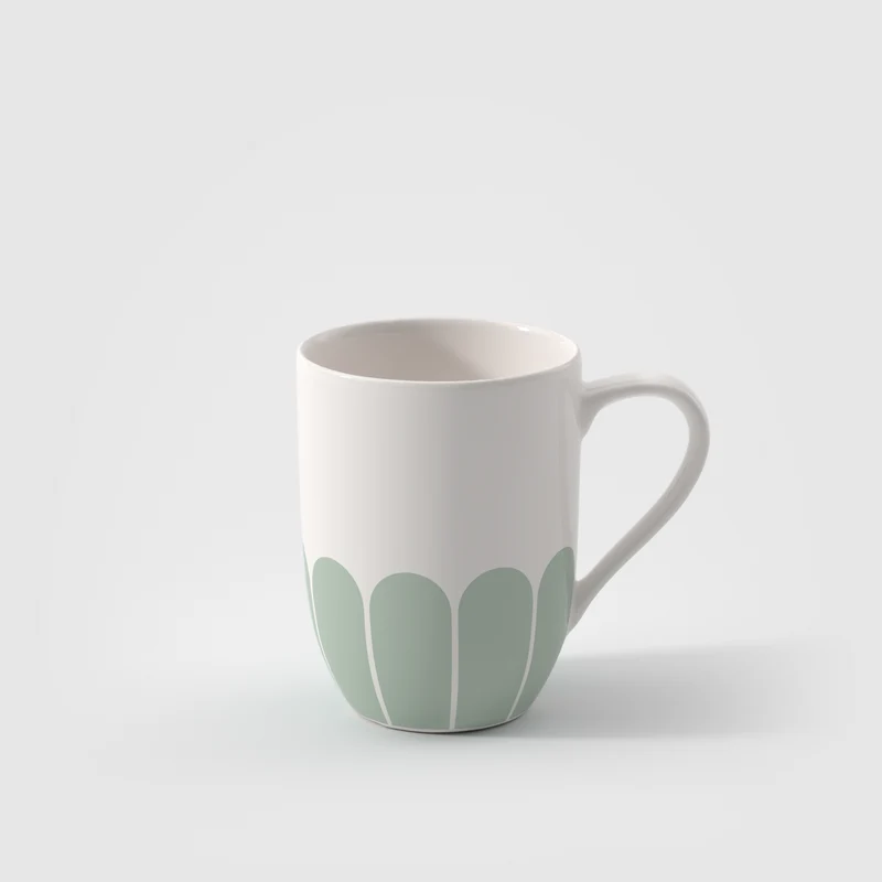 Villeroy & Boch Tazza con Manico Fleur 290ml in Porcellana Verde
