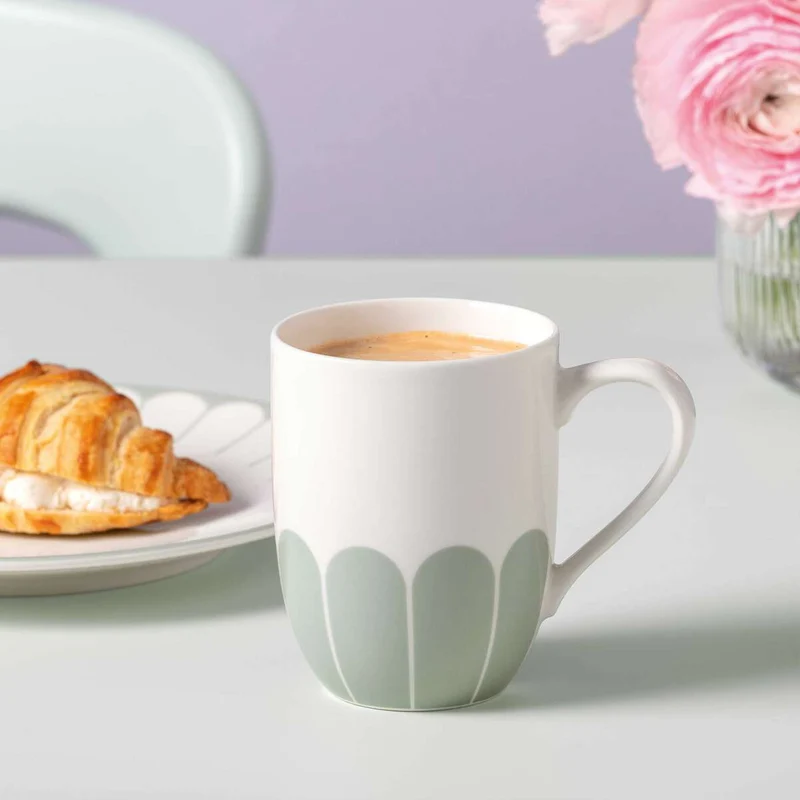 Villeroy & Boch Tazza con Manico Fleur 290ml in Porcellana Verde