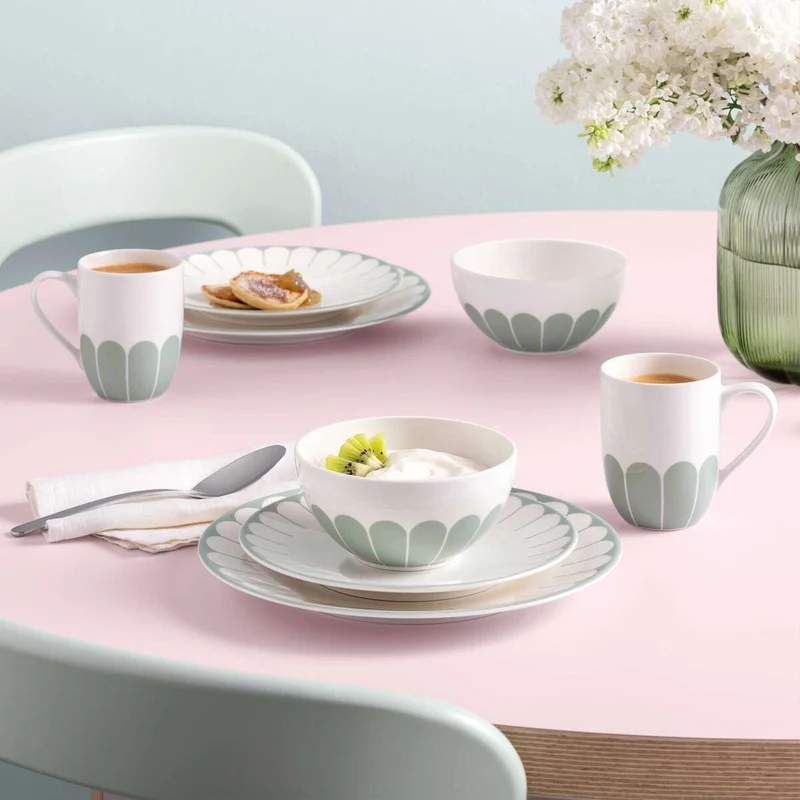 Villeroy & Boch Tazza con Manico Fleur 290ml in Porcellana Verde