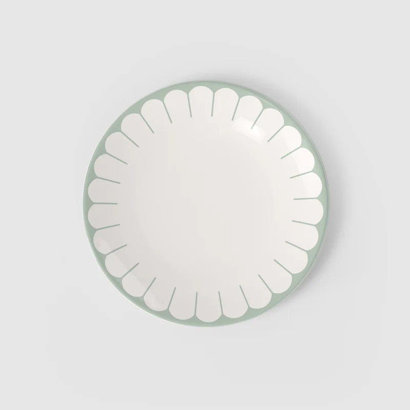 Villeroy & Boch Servizio Tavola 18 Pezzi Fleur in Porcellana Verde