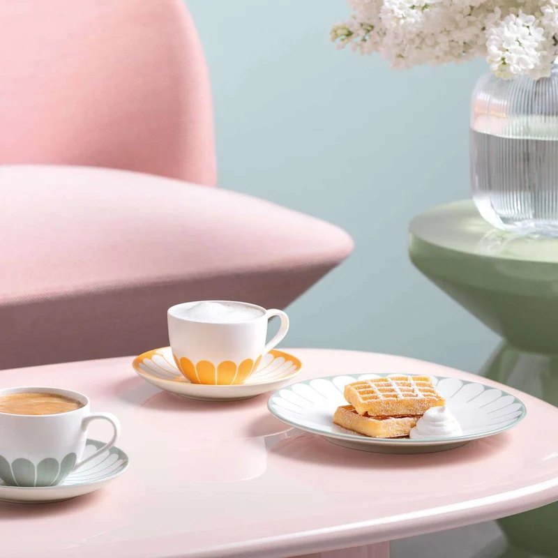 Villeroy & Boch Servizio Tavola 18 Pezzi Fleur in Porcellana Verde