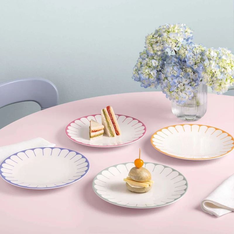 Villeroy & Boch Servizio Tavola 18 Pezzi Fleur in Porcellana Verde