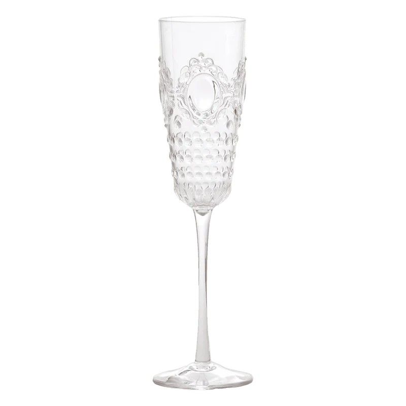 Baci Milano Set 6 Flute Champagne Baroque & Rock Trasparente