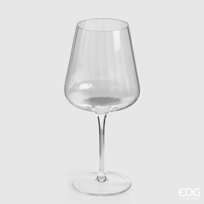 EDG Enzo De Gasperi Set 4 Calici Optic in Vetro