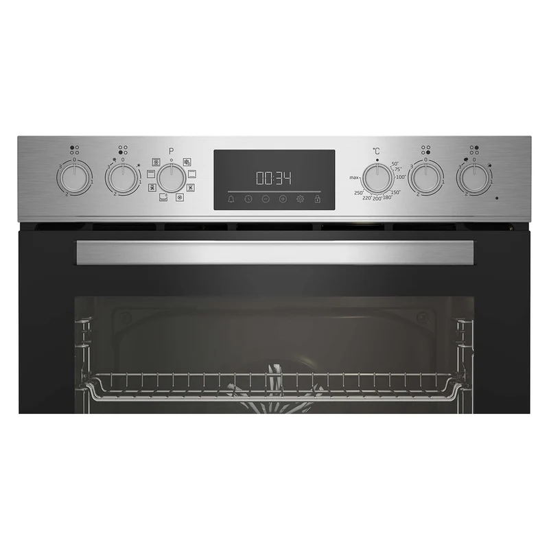 Beko AeroPerfect BBUM12322X Einbauherd-Set inkl. Glaskeramik-Kochfeld A Edelstahl