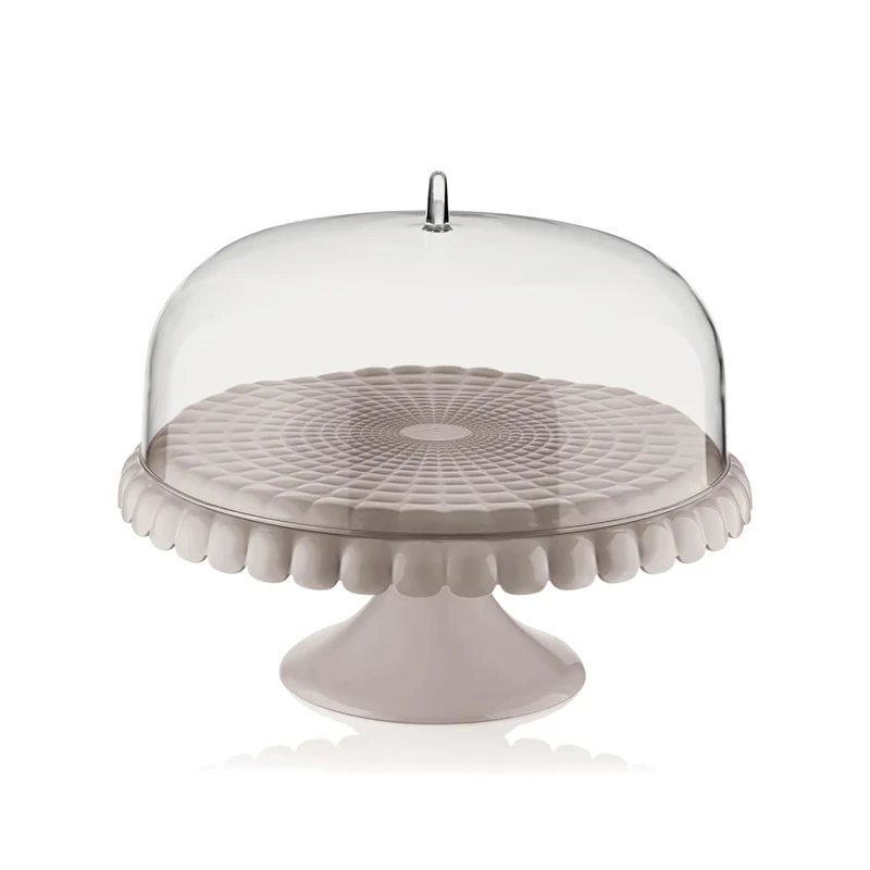 Guzzini Alzata con Campana Tiffany in Resina D36 cm Tortora