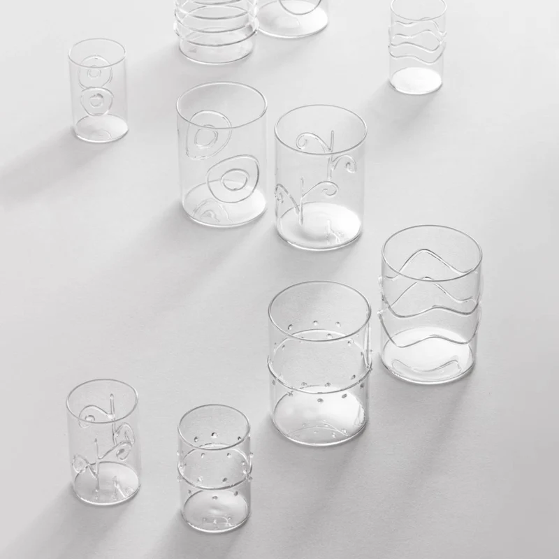 Ichendorf Milano Decò Set 6 Bicchieri Acqua in Vetro Borosilicato