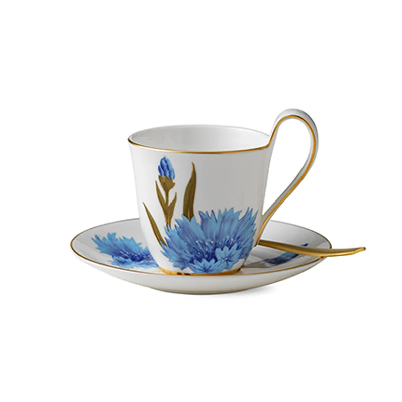 Royal Copenhagen Tazza Cornflower Flora con Piattino in Porcellana