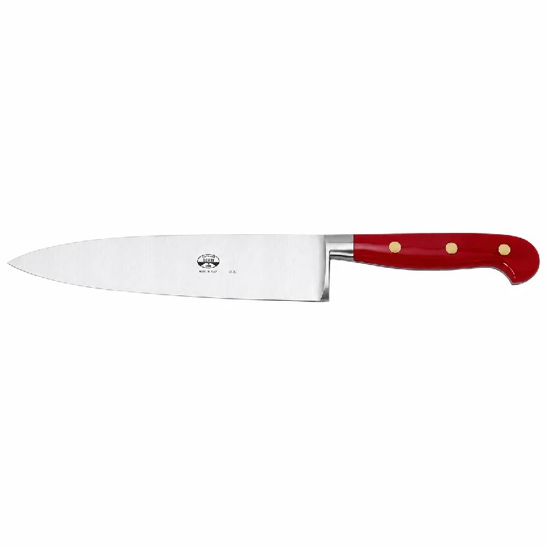 Coltellerie Berti Intero Coltello Trinciante Carni Rosso 22 cm in Acciaio