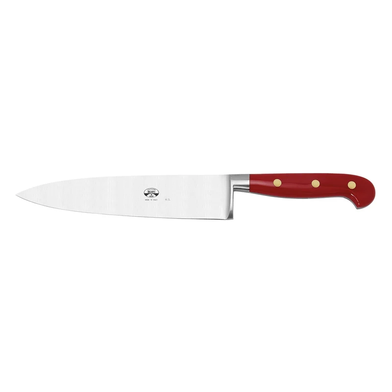 Coltellerie Berti Intero Coltello Trinciante Carni Rosso 20 cm in Acciaio