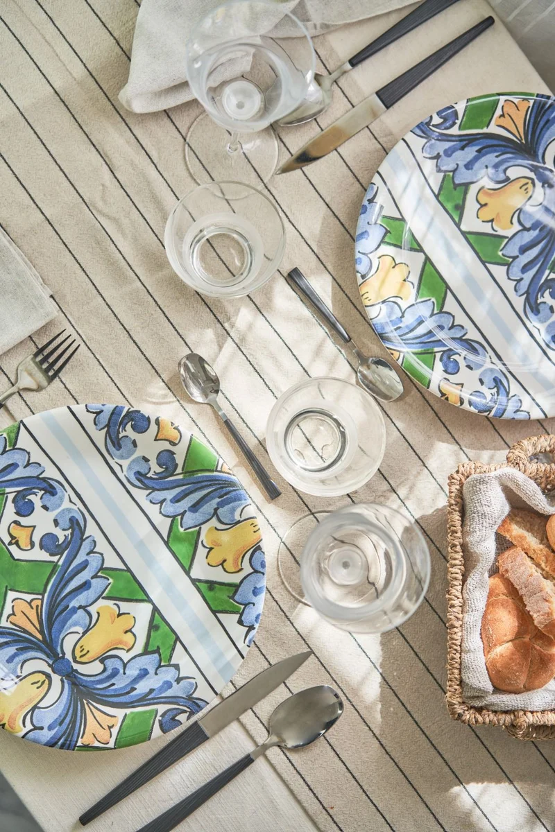 Villa Altachiara Vassoio Ovale Taormina in Ceramica 40x25 cm