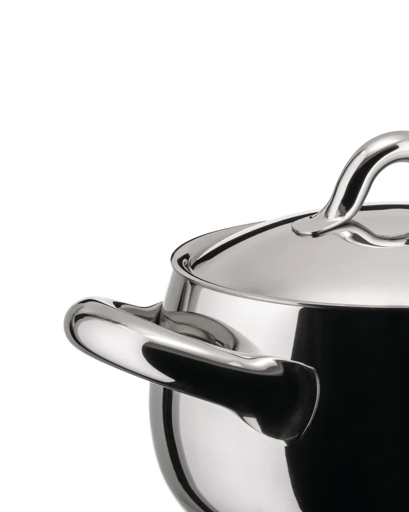 Alessi Casseruola 2 Manici Mami D20 cm in Acciaio