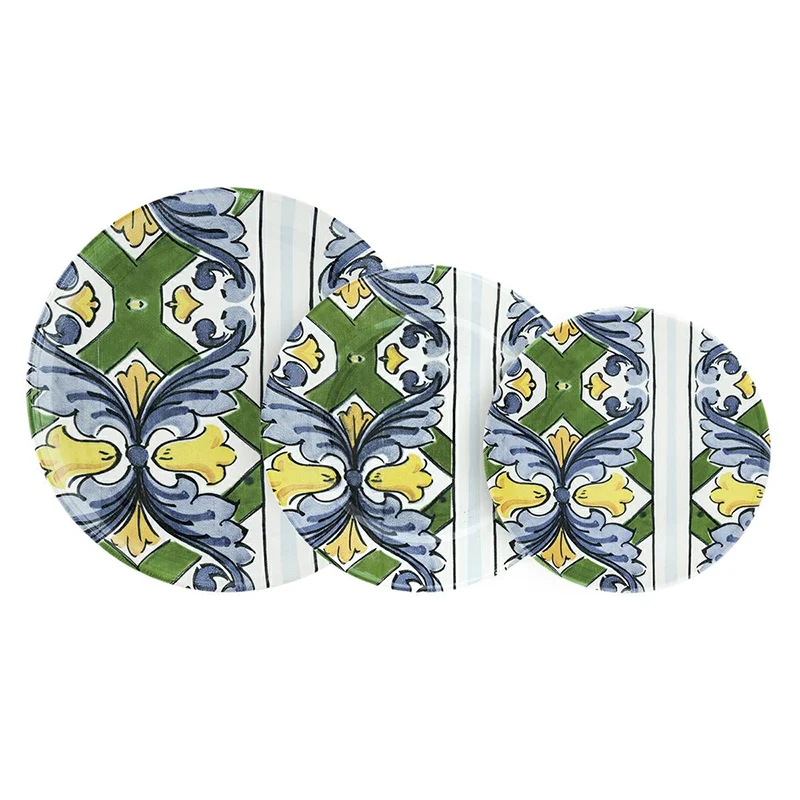 Villa Altachiara Servizio Piatti 18 Pezzi Taormina in Ceramica