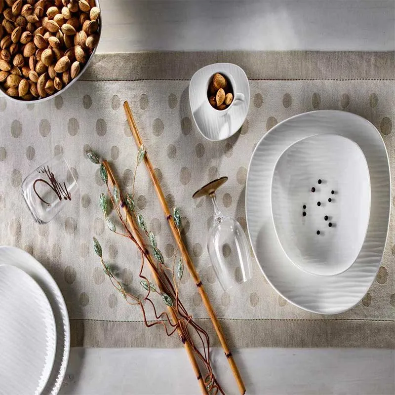 Villa Altachiara Servizio Tavola 18 Ivory Ylang in porcellana