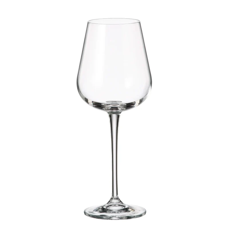 Crystal Bohemia Set 6 Calici Vino Bianco Ardea 330ml in Vetro