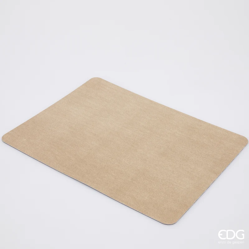 EDG Enzo de Gasperi Tovaglietta Rettangolare bicolor in pvc 43x30 cm Sabbia e Antracite