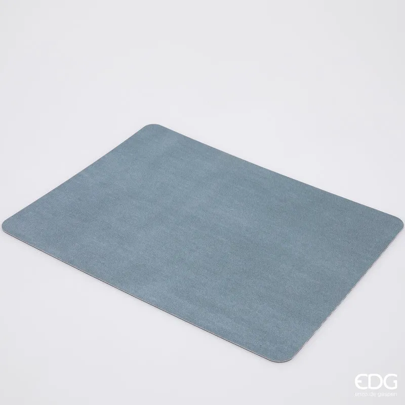 EDG Enzo de Gasperi Tovaglietta Rettangolare bicolor in pvc 43x30 cm Light Blu e Antracite