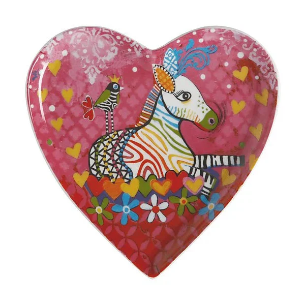 Maxwell & Williams Piattino Cuore Love Hearts D15,5 cm Zebre Zig Zag