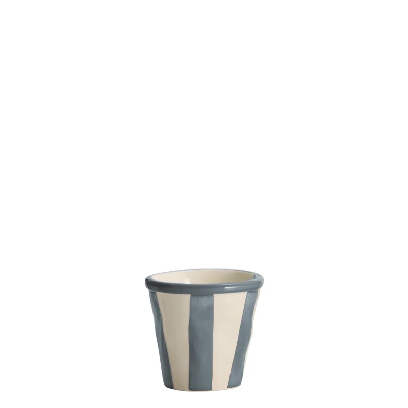 Zafferano Set 6 bicchierini da caffè Righe Grigio