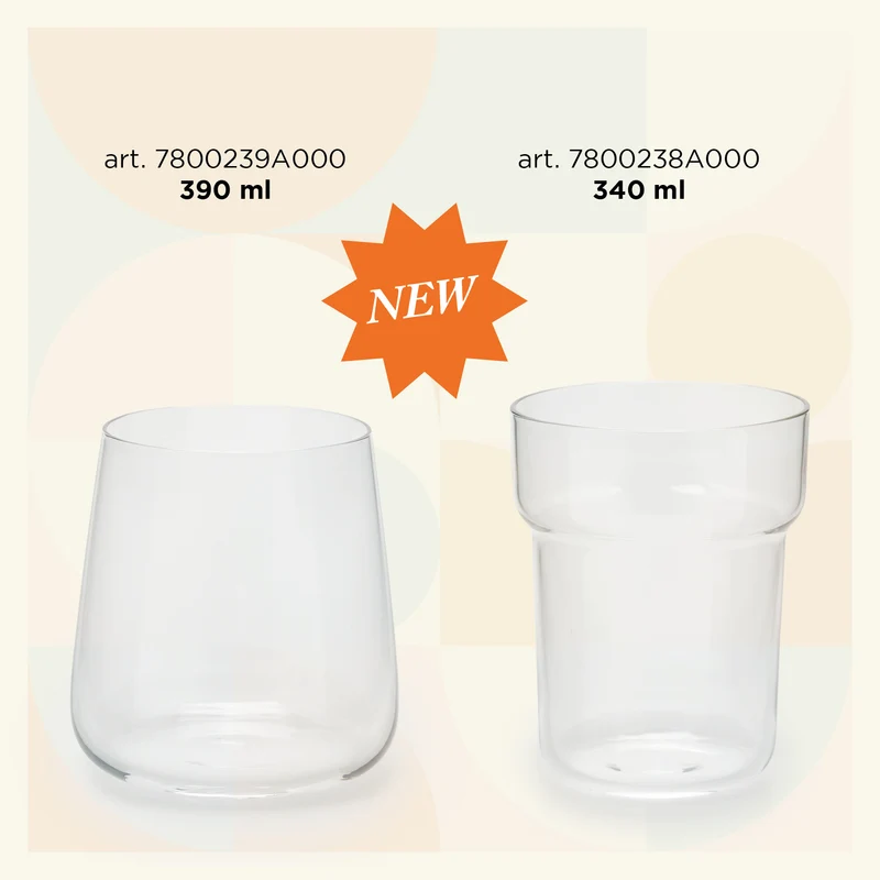 Le Gioie set 6 bicchieri Tumbler Acqua 400 ml H9 D9 cm